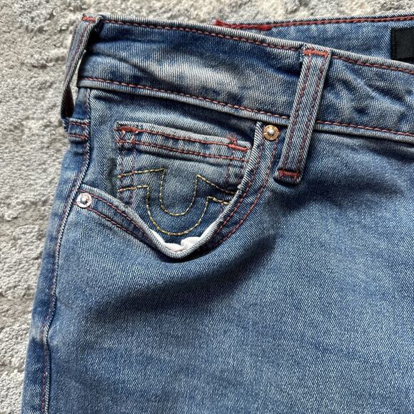 True Religion Becca Mid Rise Boot Cut Jeans Size 28 NWT Minor Flaw - Picture 6 of 13